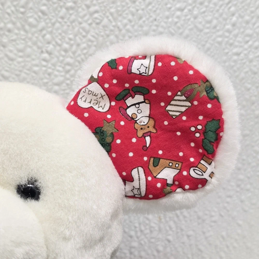 Vintage International Bon Ton Toys Christmas Mouse Slippers Plush IBT